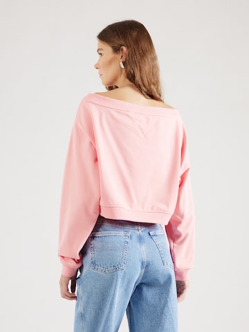 Tommy JeansSweater majica 'Essential' - roza boja