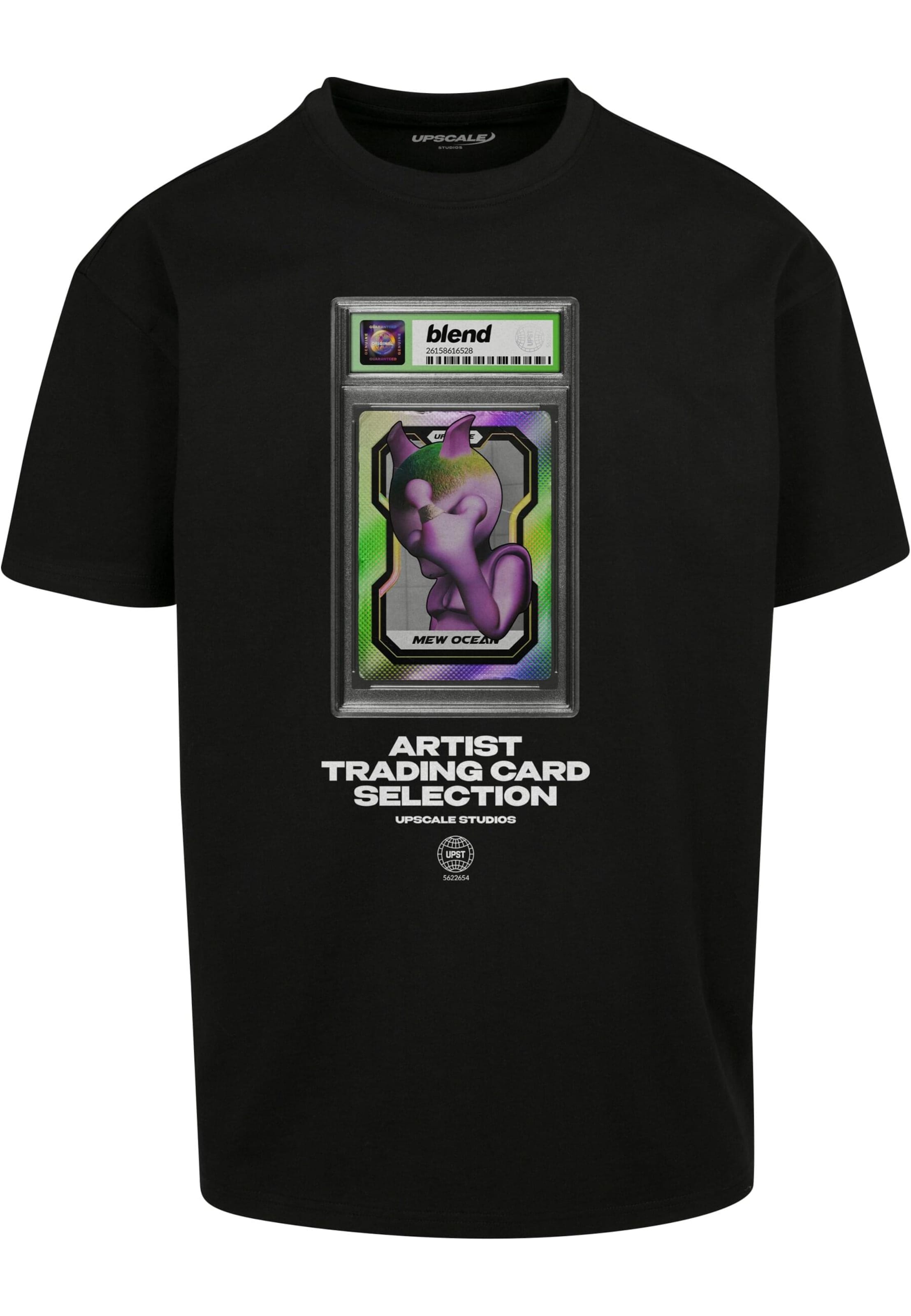 MT Upscale Tričko 'Blend' – černá: přední strana