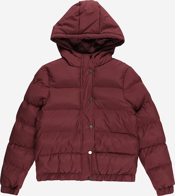 Urban Classics Kids Zimní bunda – červená: přední strana