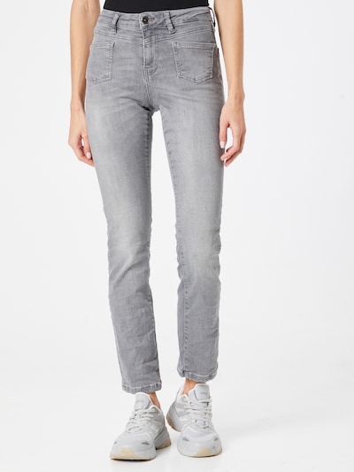 Soccx Jeans in Grey denim, View model