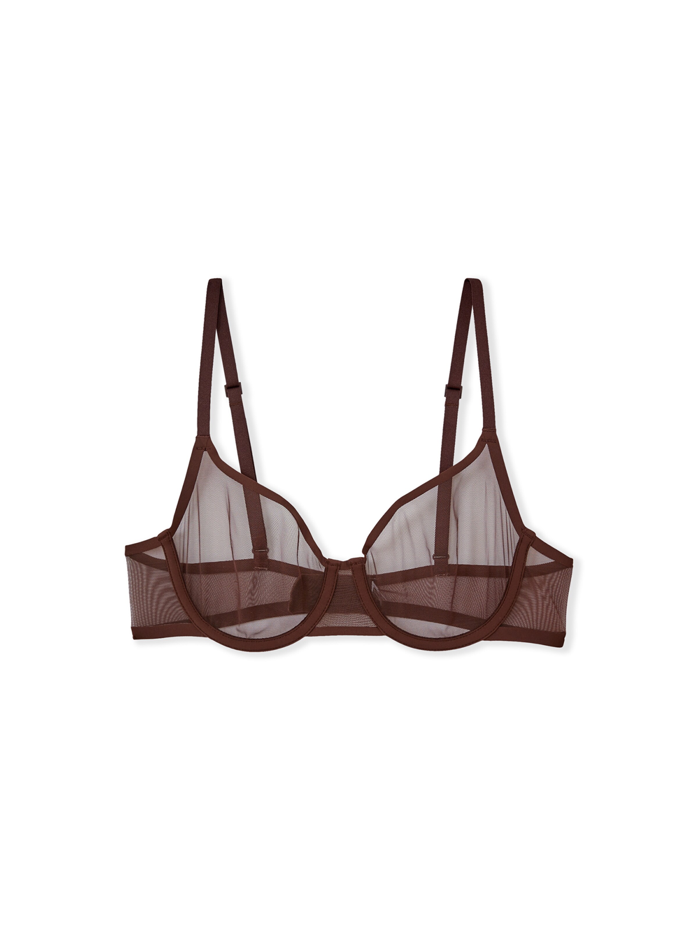 ETAM BH 'Pure Mesh' in Braun: Vorderseite