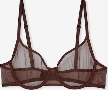 Reggiseno 'Pure Mesh' di ETAM in marrone: frontale