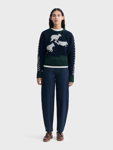 Thinking MU Pullover 'Ovellas' in Blau