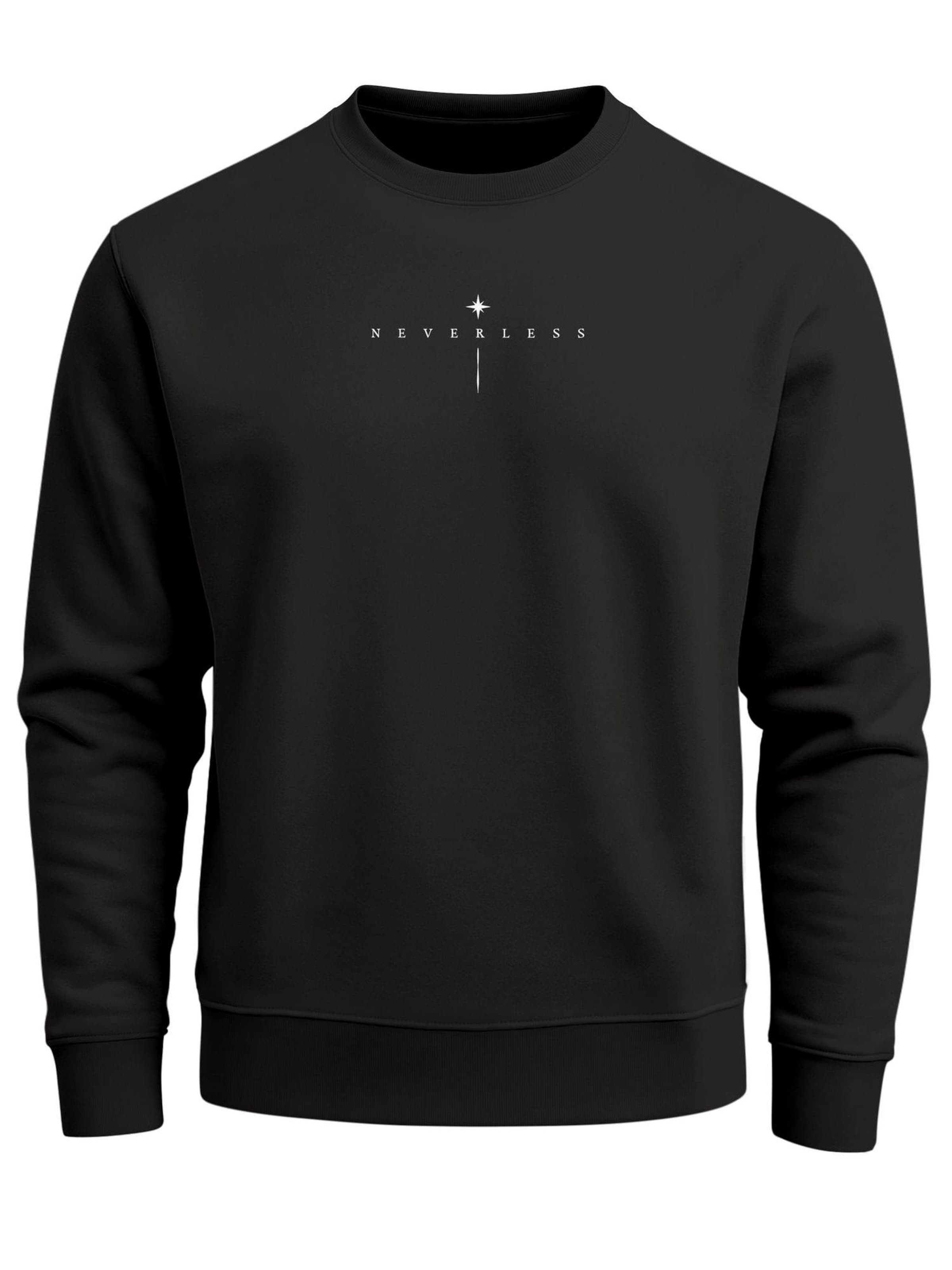 Neverless Sweatshirt 'Spiritual Awareness'‌‌‌‌‌‌‌‌‌ in Schwarz: Vorderseite