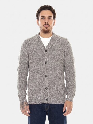 Barbour Cardigan 'M' Sid Cardigan Stone Marl' i grå: forside