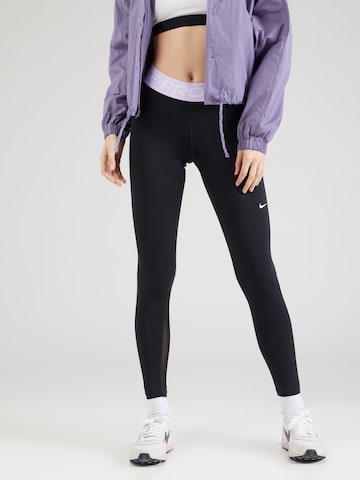 NIKE Skinny Sportbyxa 'Nike Pro' i svart: framsida