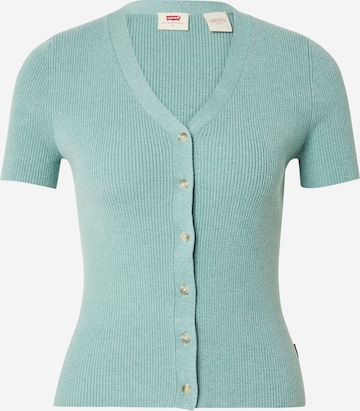 LEVI'S ® Gebreid vest in Groen: voorkant