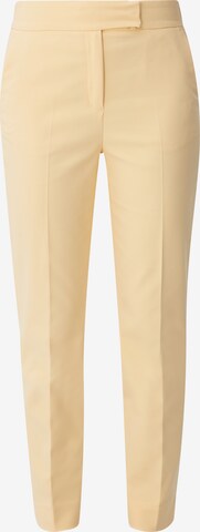 s.Oliver BLACK LABEL Slim fit Pleated Pants in Yellow: front