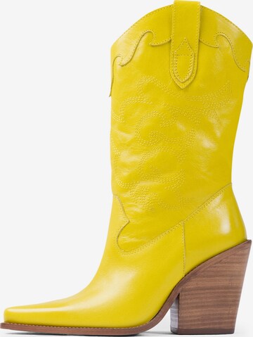 BRONX Cowboy Boots 'Bonderia' in Yellow: front