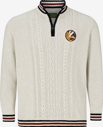 Charles Colby Sweater 'Earl Hicks' in White: front