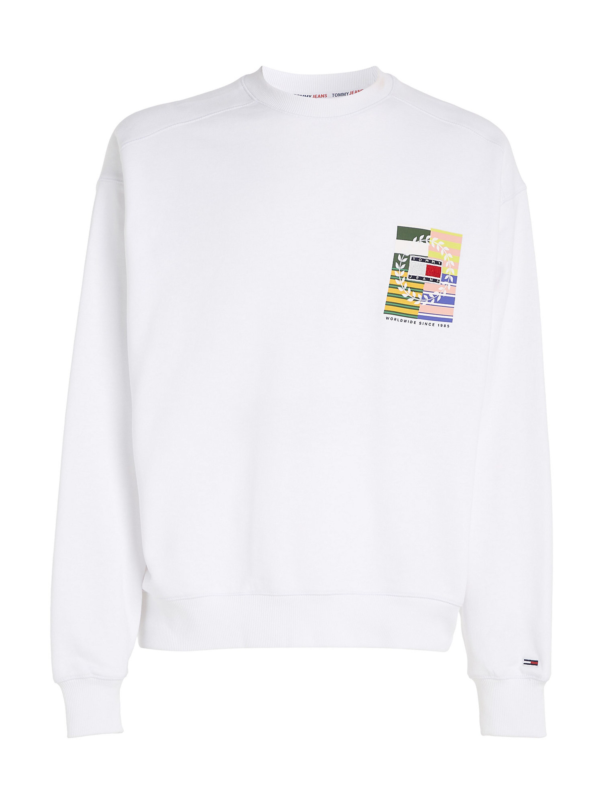Tommy Jeans Sweatshirt in White: front