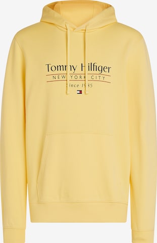 Felpa di TOMMY HILFIGER in giallo: frontale