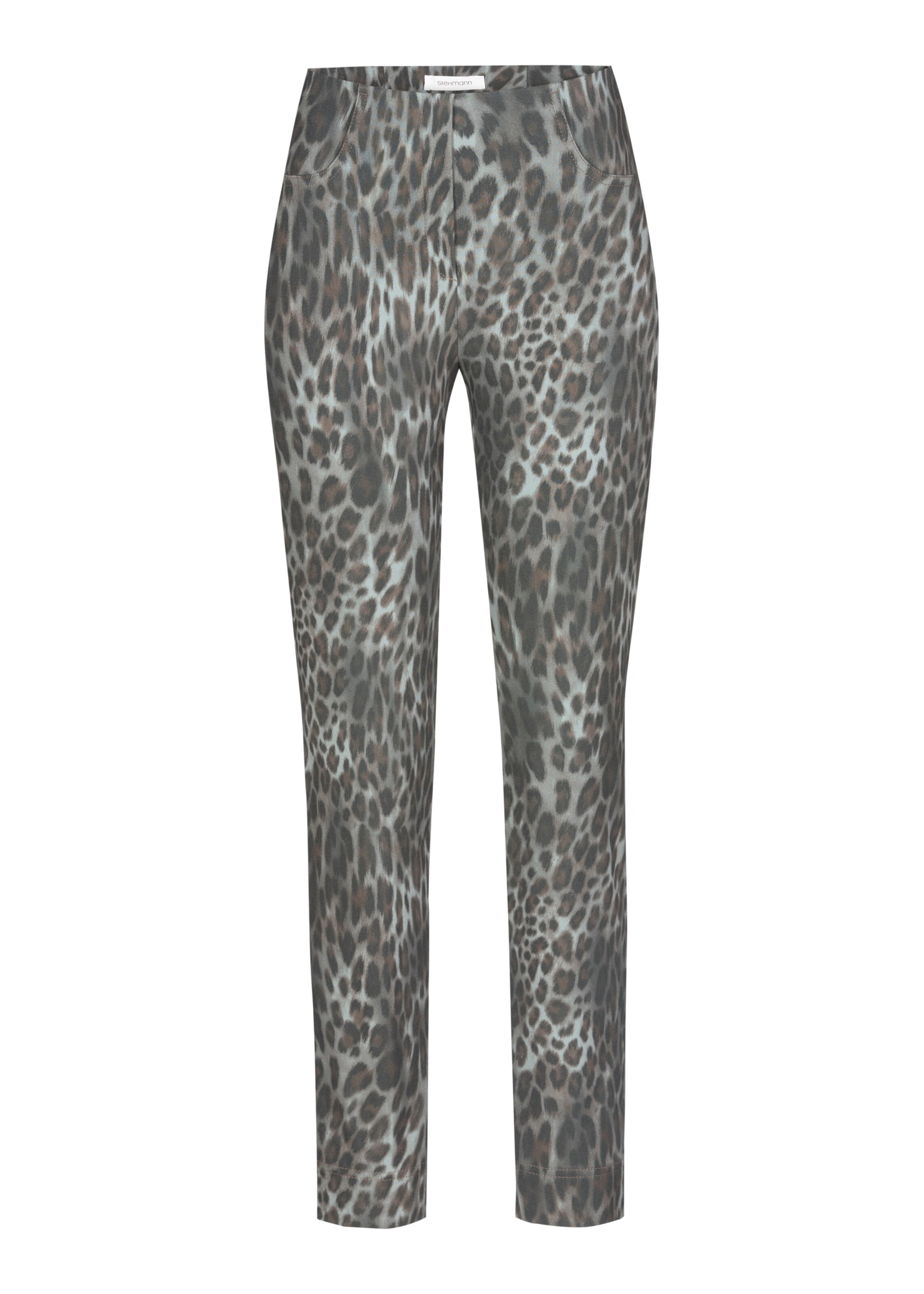 STEHMANN Slimfit Hose in Grau: Vorderseite