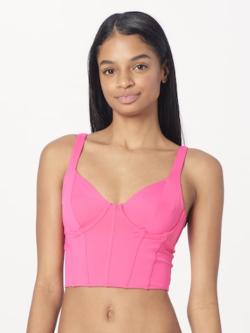 Gilly Hicks Bralette Bra in Pink: front