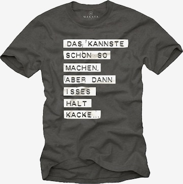 MAKAYA Shirt in Grey: front