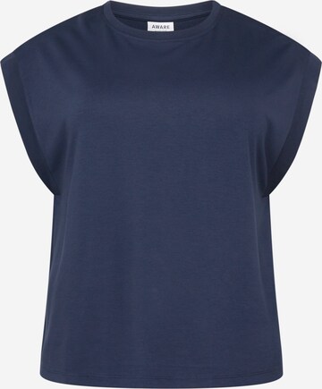 Chemisier 'Everly' Vero Moda Curve en bleu : devant