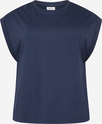 Vero Moda Curve Blouse 'Everly' in Blauw: voorkant