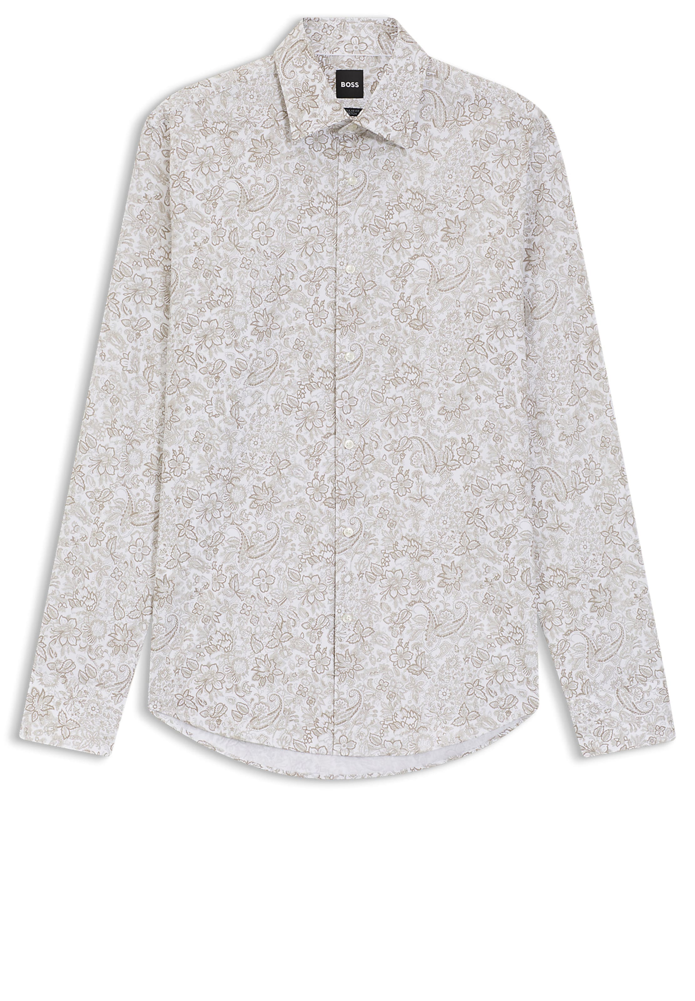 BOSS Regular fit Button Up Shirt 'H-Joe-K-C1-261' in Brown: front