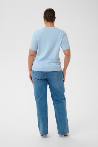 KAFFE CURVE Trui 'Lizzy' in Blauw