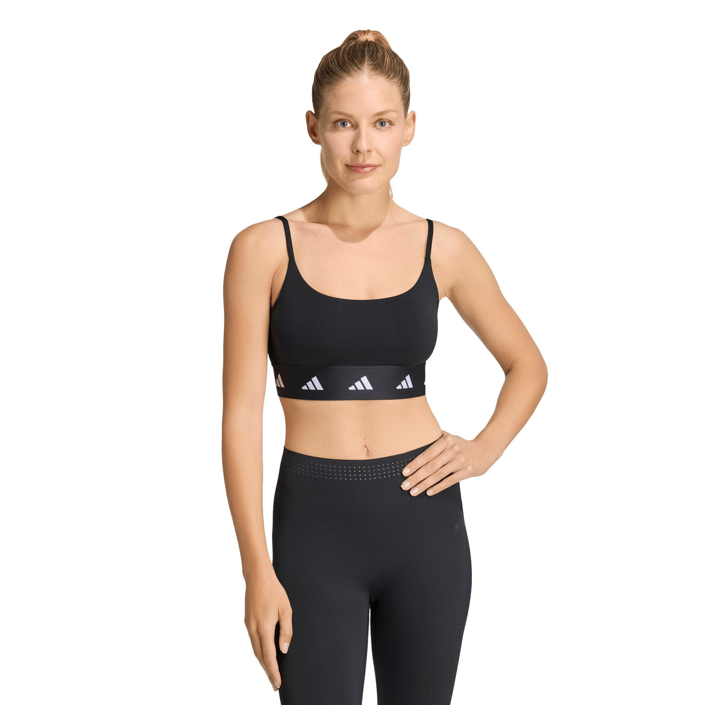 ADIDAS PERFORMANCE Μπουστάκι Αθλητικό σουτιέν σε μαύρο: μπροστά