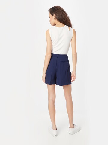 Lauren Ralph Lauren Loosefit Kalhoty se sklady v pase 'VADIENNE' – modrá