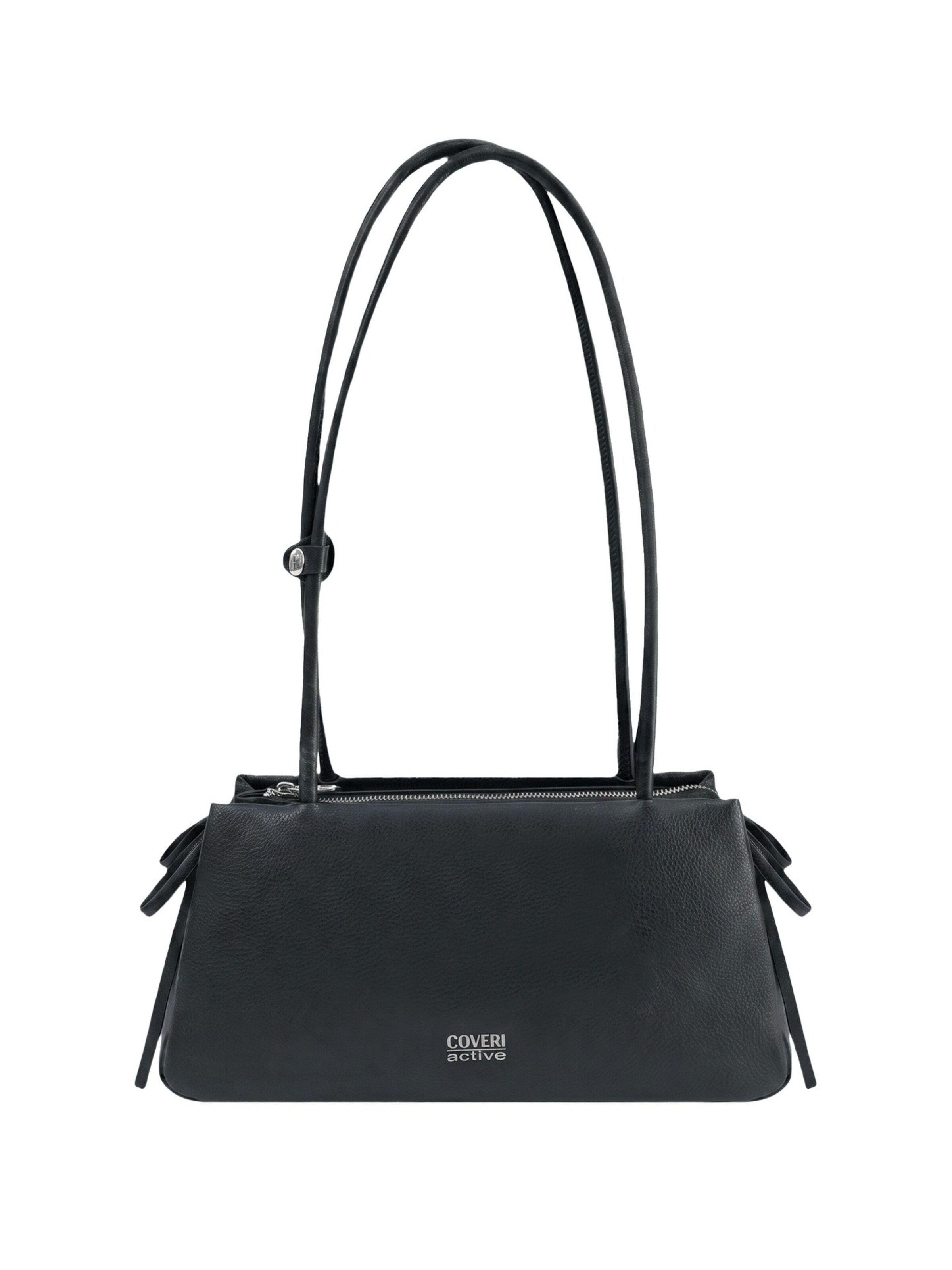 Borsa a spalla di Coveri in blu: frontale