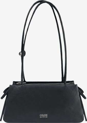 Borsa a spalla di Coveri in blu: frontale