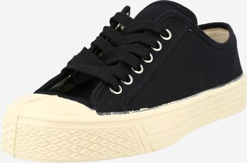 US Rubber Platform trainers 'SUMMER' in Black: front