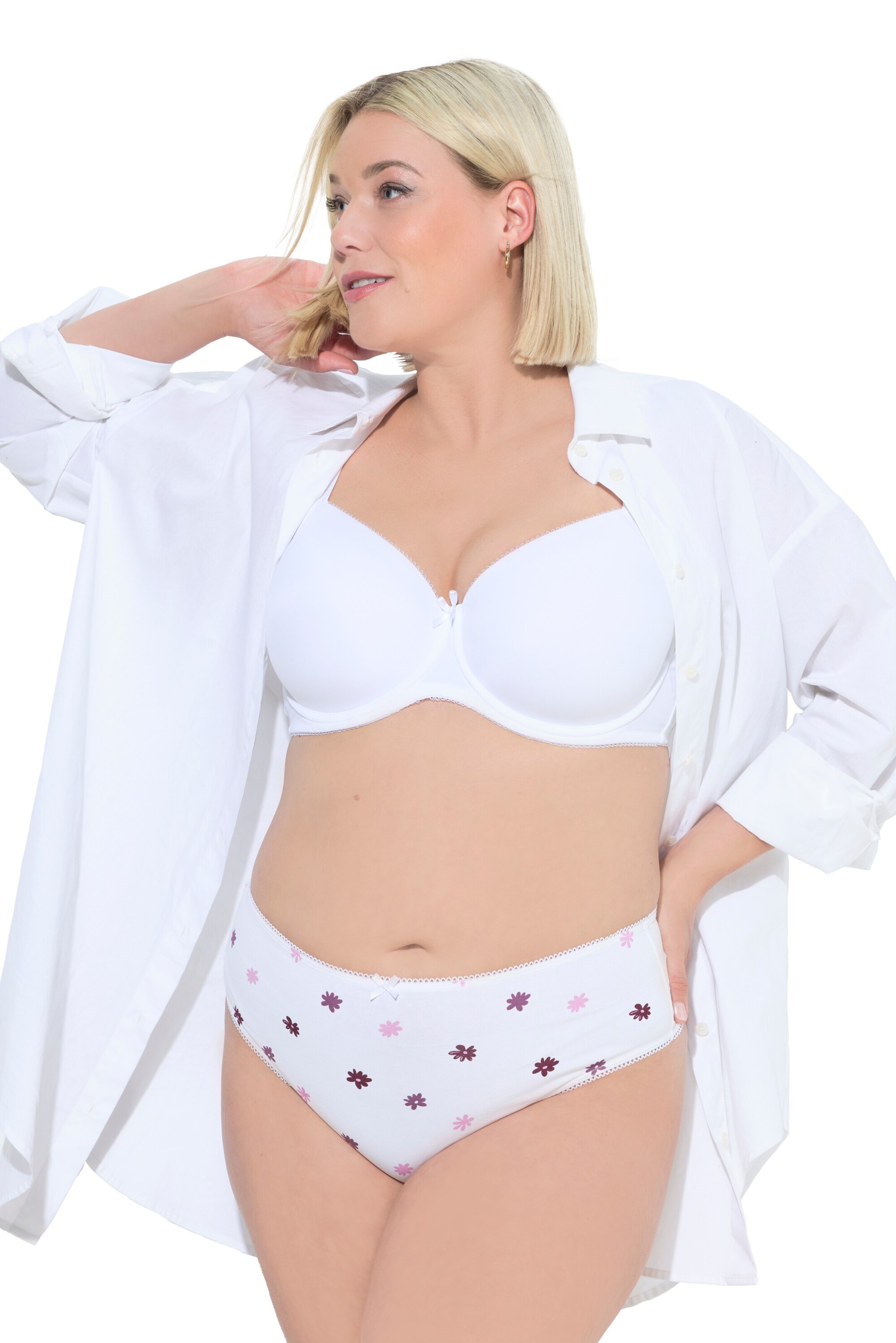 Ulla Popken String in Blauw: voorkant