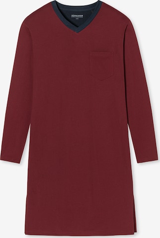 uncover by SCHIESSER Nachthemd 'Essentials Nightwear' in Rot: predná strana