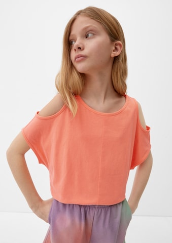 T-Shirt s.Oliver en orange : devant