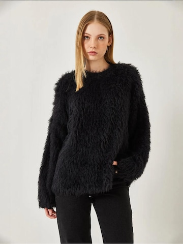 Pull-over oversize Bianco Lucci en noir