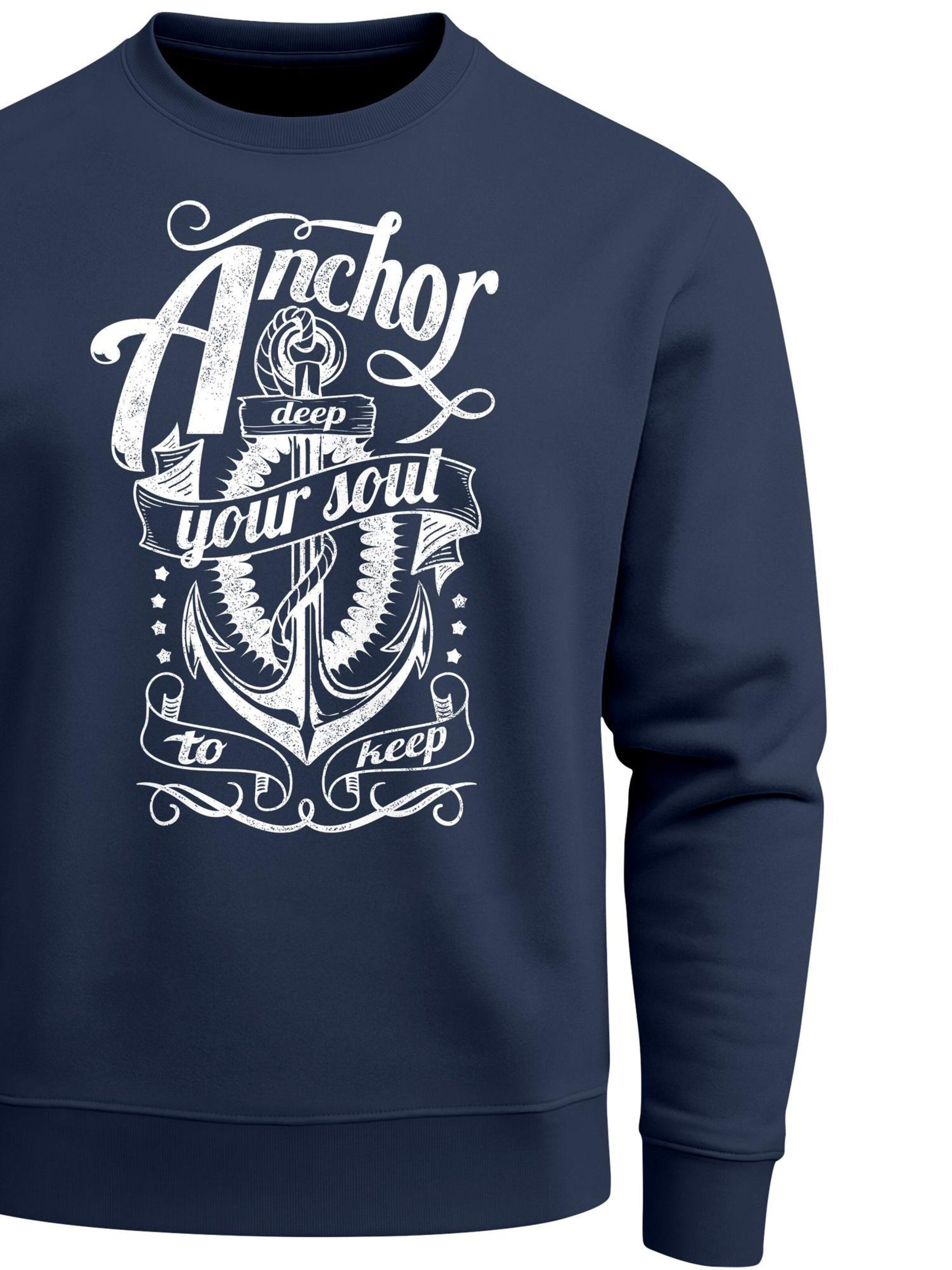 Neverless Sweatshirt 'Anker Soul' in Blue