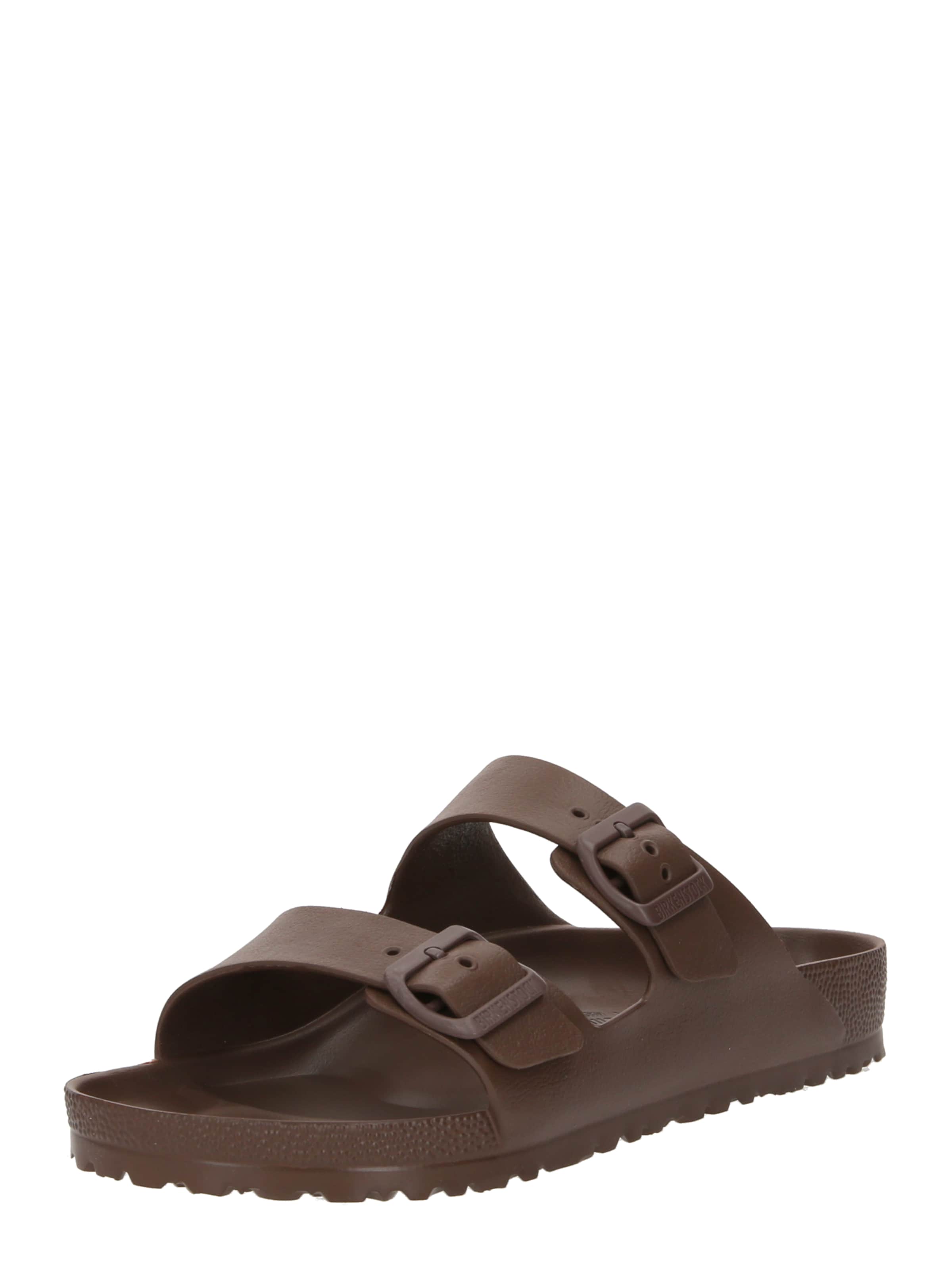 BIRKENSTOCK - Zapatos abiertos 'Arizona' en marrón: frente
