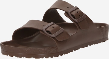 BIRKENSTOCK Pantolette 'Arizona' i brun: framsida
