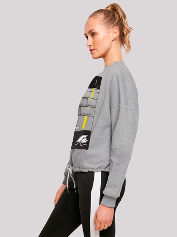 F2 Sweatshirt 'Be Free Surfer Style Sommer' in Grau