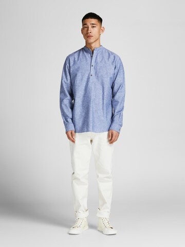 JACK & JONES Slim fit Overhemd 'Summer' in Blauw