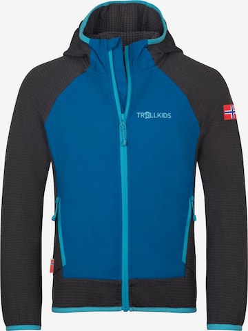 TROLLKIDS Fleece Jacket in Blue: front