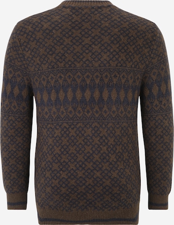Jack & Jones Plus Sweater 'RYAN' in Brown