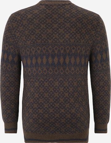 Jack & Jones Plus Pullover 'RYAN' in Braun