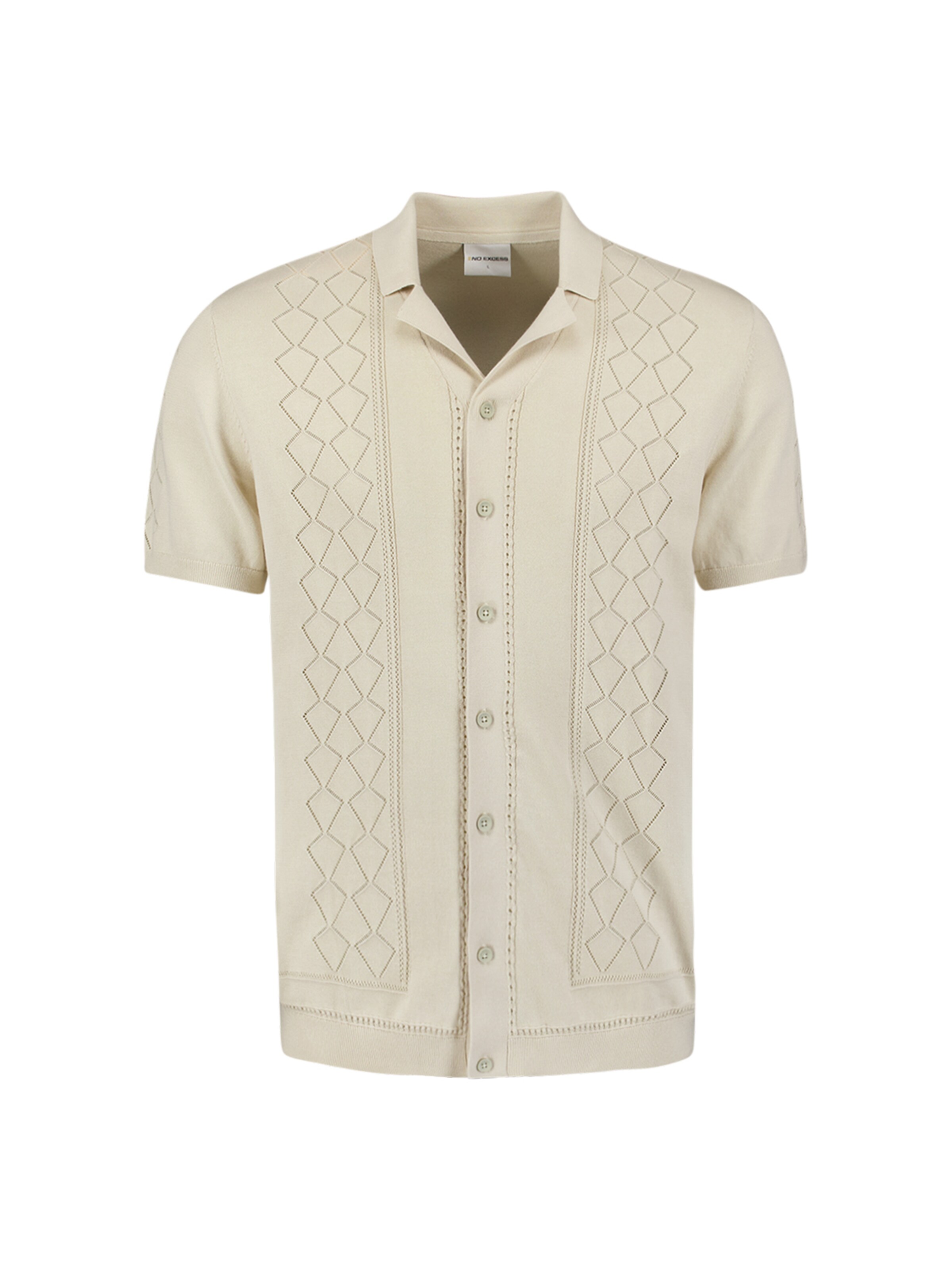 T-Shirt No Excess en beige : devant