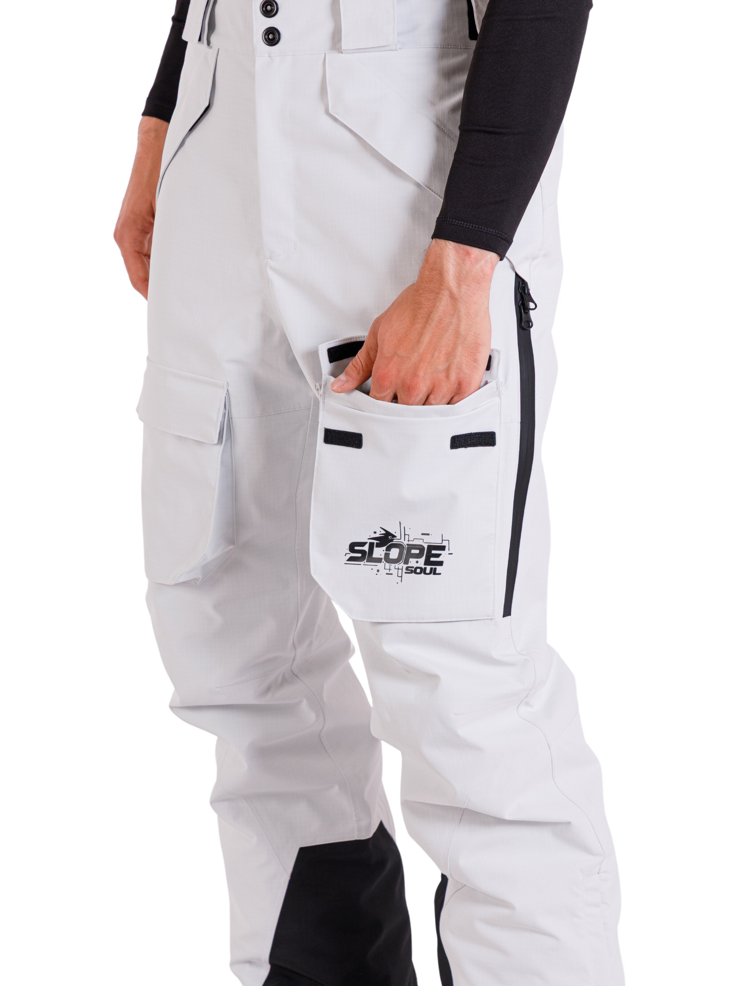 Slope Soul regular Udendørsbukser 'Glacier Core' i hvid