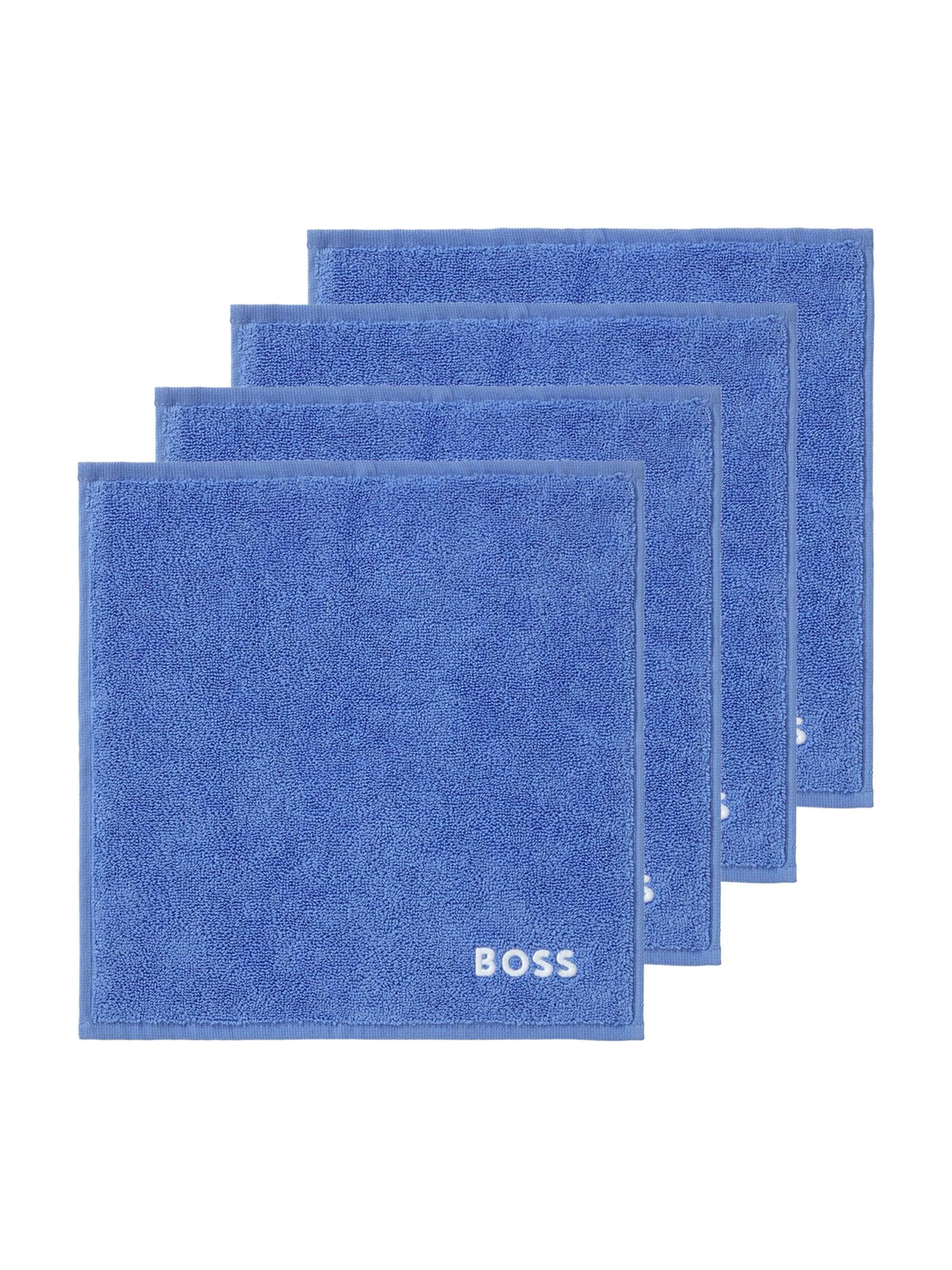 BOSS Home Towel 'EDGE' in Blue