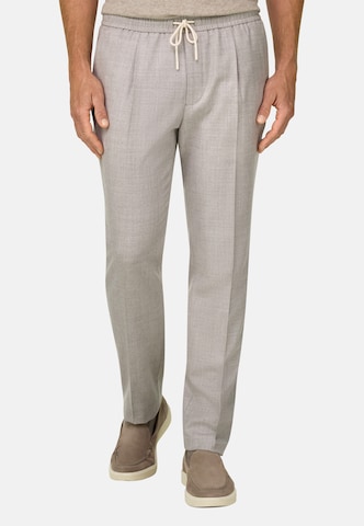 Boggi Milano Slimfit Broek in Bruin: voorkant