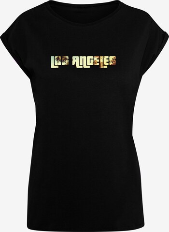 Merchcode Shirt 'Grand Los Angeles' in Zwart: voorkant