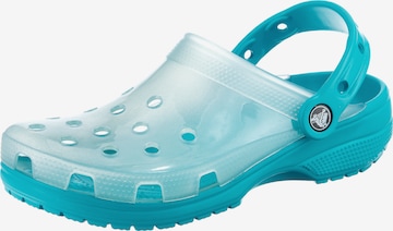 Crocs Clogs in Blau: front