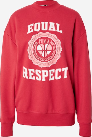 PUMA Sportief sweatshirt 'Game Love' in Rood: voorkant