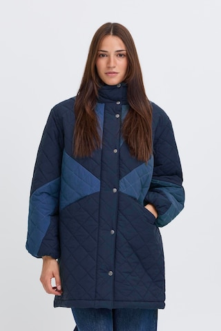 b.young Vinterfrakke 'BYBocci' i blå: forside