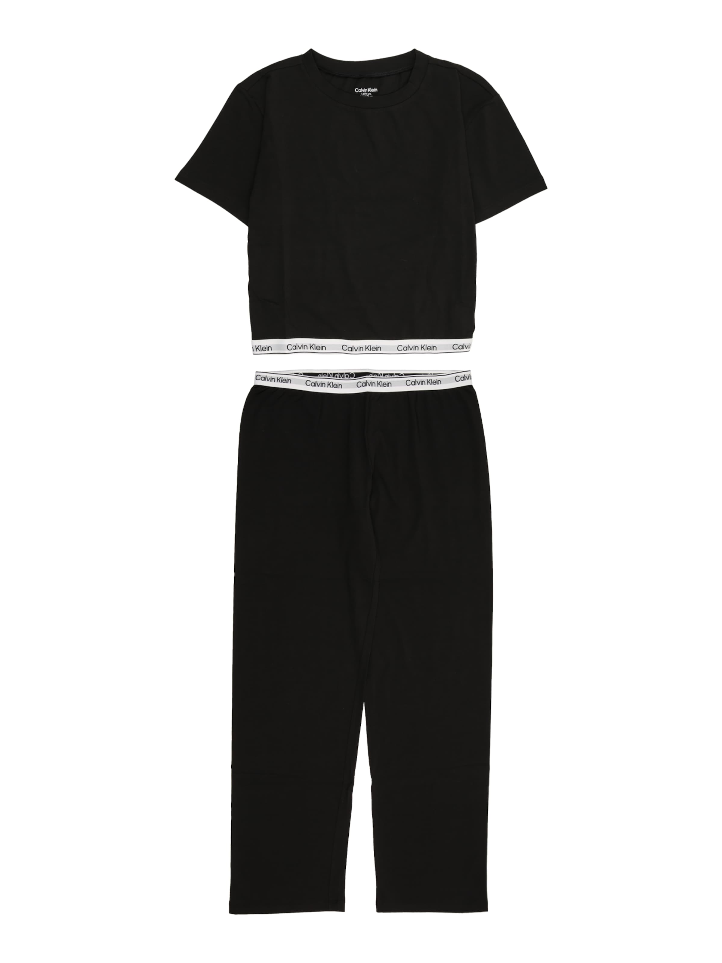 Pyjama Calvin Klein Underwear en noir : devant