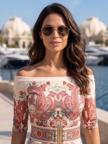 JIORO Top 'PAISLEY RED' in Gemengde kleuren